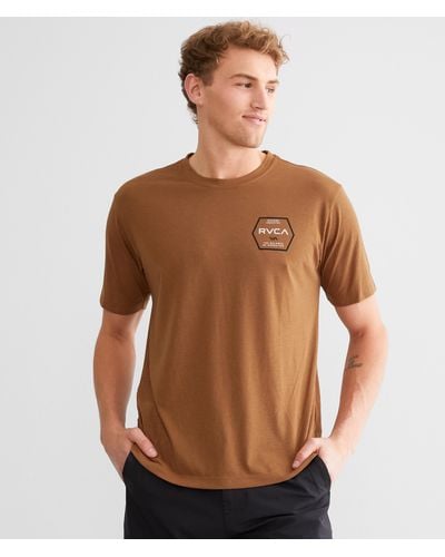RVCA Inverter Sport T-shirt - Brown