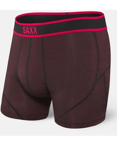 Saxx Underwear Co. Kinetic Stretch Boxer Briefs - Purple