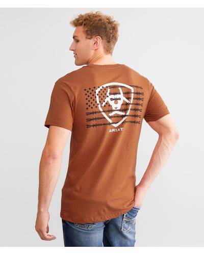 Ariat Barb Shield T-shirt - Brown