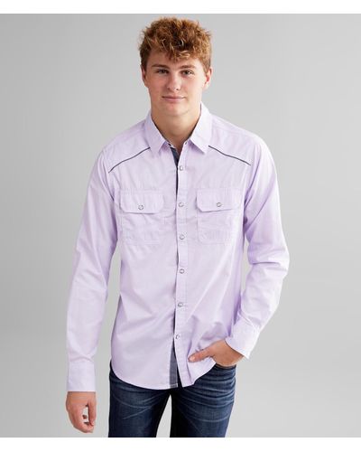 BKE Solid Standard Shirt - Purple