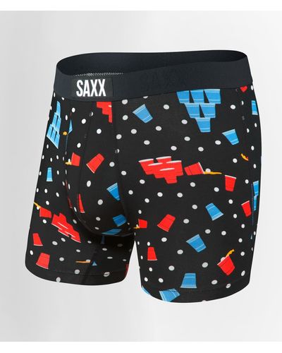 Saxx Underwear Co. Vibe Stretch Boxer Briefs - Blue