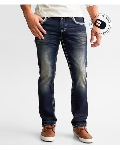Rock Revival Eithan Slim Straight Stretch Jean - Blue
