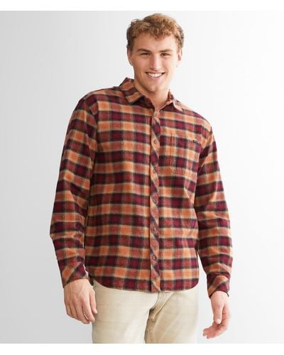 Billabong Coastline Flannel Shirt - Brown
