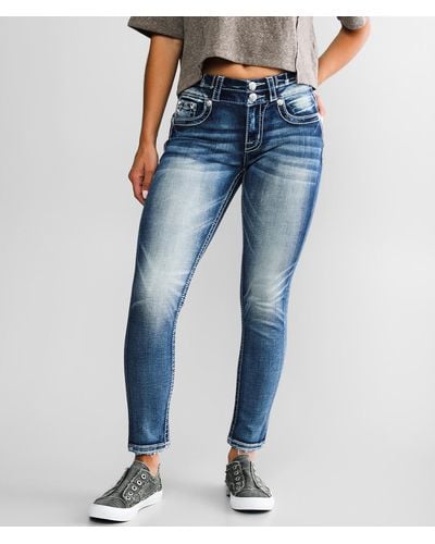 Miss Me Mid-rise Ankle Skinny Stretch Jean - Blue