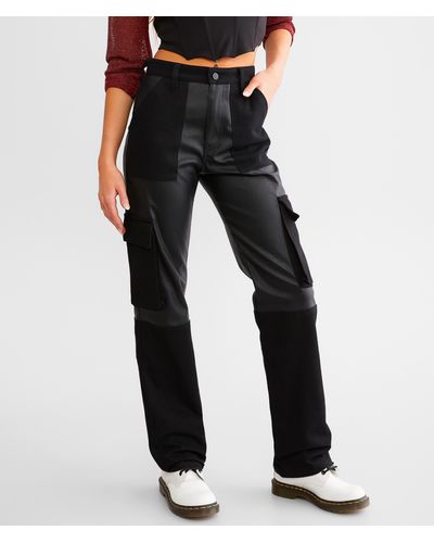 Gilded Intent 90s Straight Pieced Cargo Pant - Black