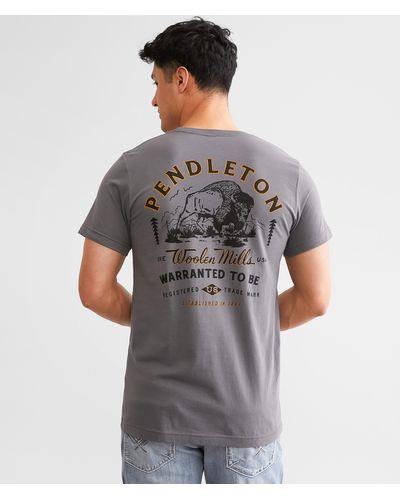 Pendleton Plains Bison T-shirt - Gray