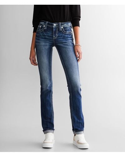 Miss Me Mid-rise Straight Stretch Jean - Blue