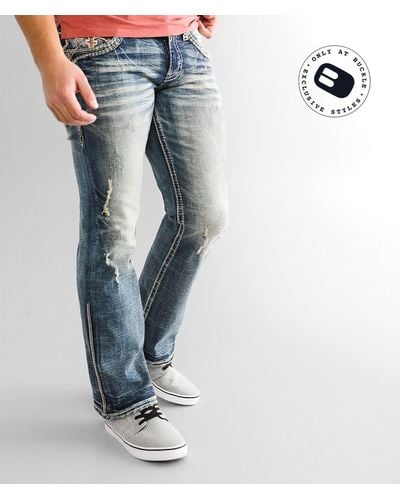 Rock revival mens slim bootcut jeans sale