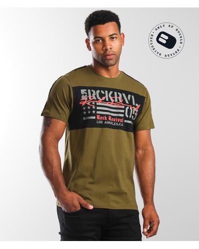 Rock Revival River T-shirt - Green