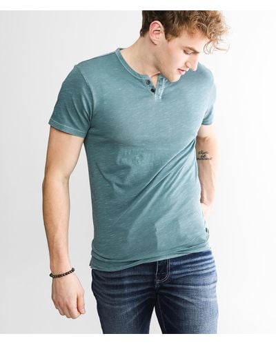 Outpost Makers Washed Henley - Blue