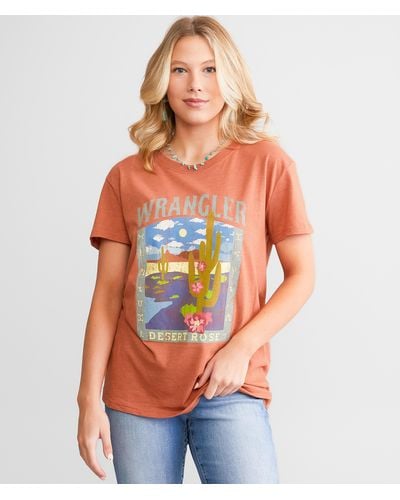 Wrangler Desert Oversized T-shirt - Orange