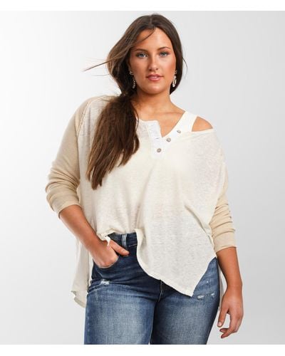 Free People Grand Slam Henley - Natural