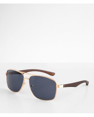 BKE Browbar Sunglasses - White