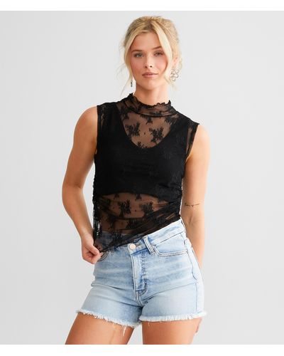 Free People Forget Me Not Lace Top