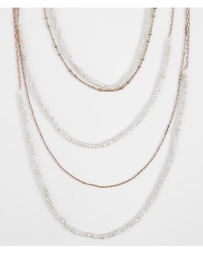 BKE Tiered Necklace - White