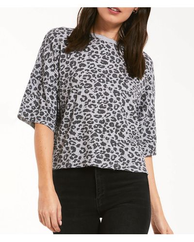 Z Supply The Leopard T-shirt - Gray