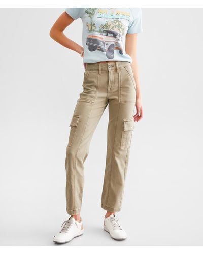 Hidden Jeans Tracey Cargo Straight Stretch Jean - Green