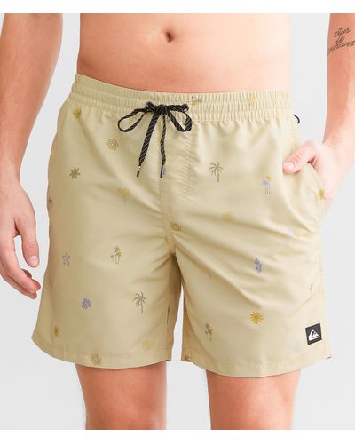Quiksilver Re-mix Volley Swim Trunks - Green