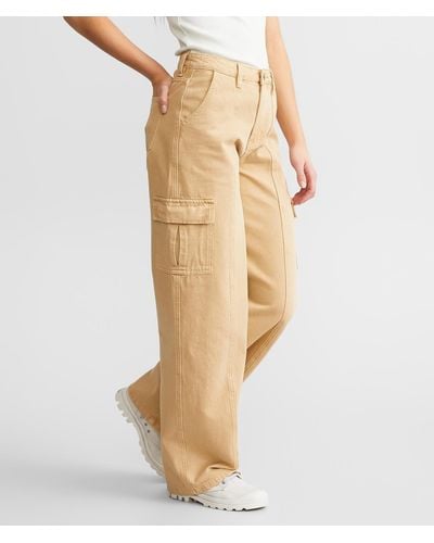 Gilded Intent Wide Leg Cargo Pant - Natural
