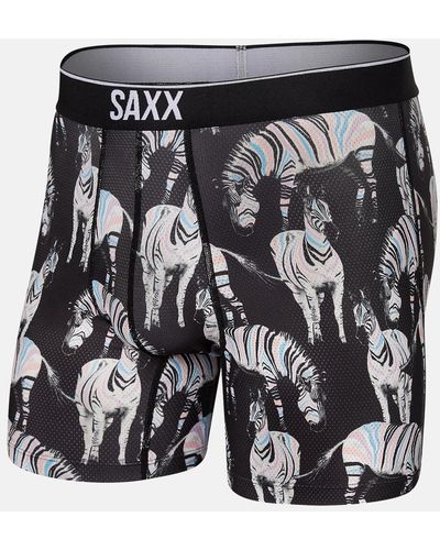 Saxx Underwear Co. Volt Stretch Boxer Briefs - Black