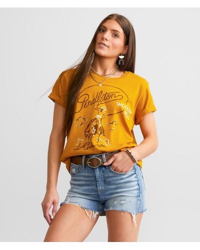 Pendleton Rodeo Cowgirl T-shirt - Orange