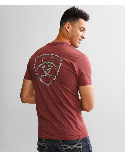Ariat Rope Shield T-shirt - Red