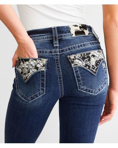 Miss Me Mid-rise Straight Stretch Jean - Blue