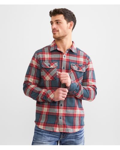 RVCA That'll Work Flannel Shirt - Red