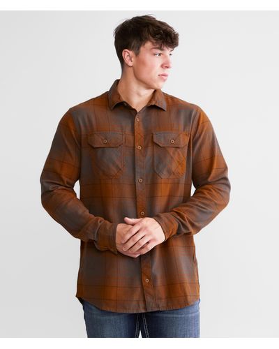 Fox Traildust Flannel Shirt - Brown