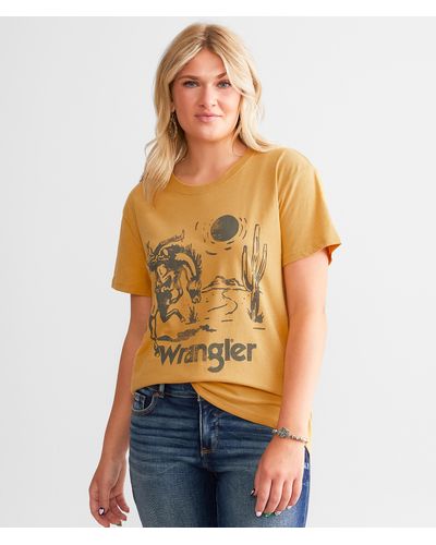 Wrangler Retro Bronc Boyfriend T-shirt - Orange