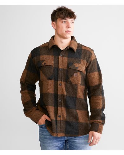 Brixton Bowery Artic Flannel Shirt - Brown