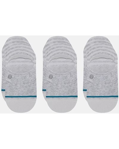 Stance 3 Pack Sensible Common No Show Socks - Gray