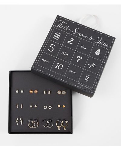 BKE 12 Days Of Earrings Gift Set - Black