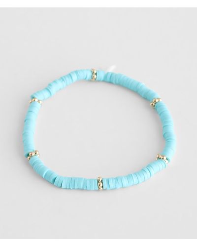 BKE Bead & Disc Bracelet - Blue