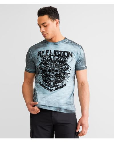 Affliction American Customs Represent T-shirt - Blue
