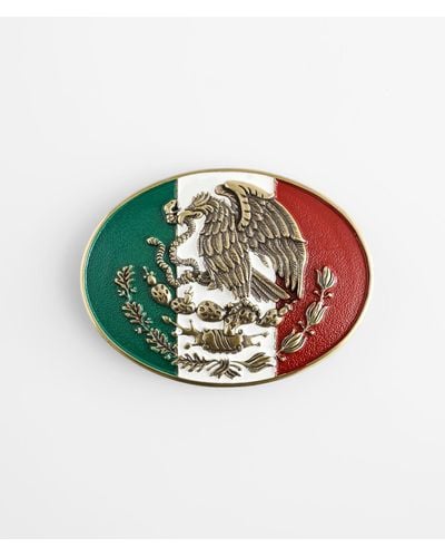 Ariat Mexico Flag Belt Buckle - Multicolor