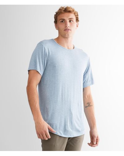 Rustic Dime Textured Knit T-shirt - Blue