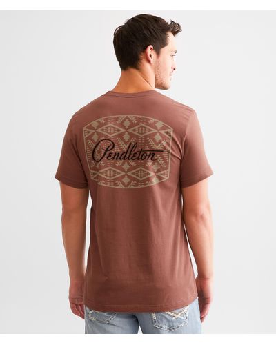Pendleton Diamond River T-shirt - Brown