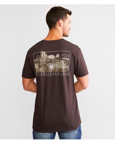 Ariat Boxed Scape T-shirt - Brown