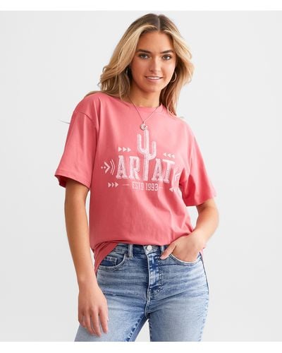 Ariat Cactus Oversized T-shirt - Red