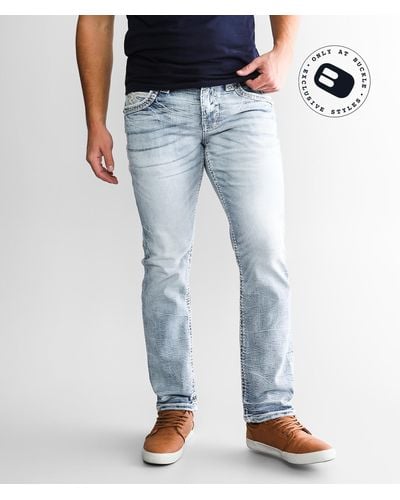 Rock Revival Eoin Straight Stretch Jean - Blue