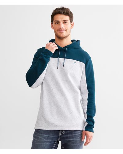 Hurley Speckle Color Block Hooded Sweatshirt - Blue