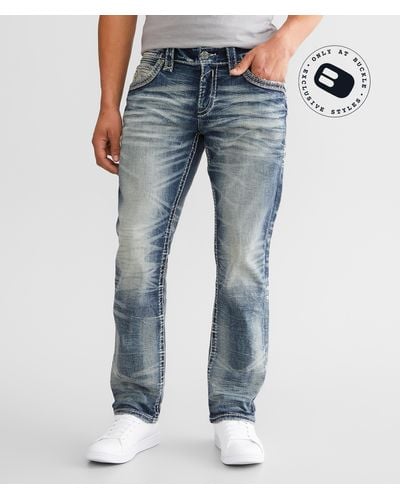 Rock Revival Smitty Relaxed Taper Stretch Jean - Blue