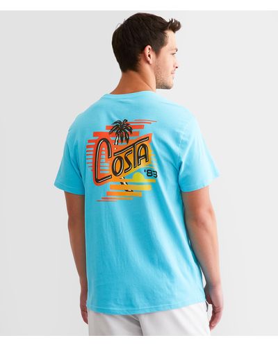 Costa Rad Palm T-shirt - Blue