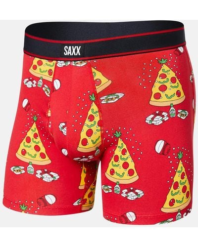 Saxx Underwear Co. Daytripper Stretch Boxer Briefs - Red