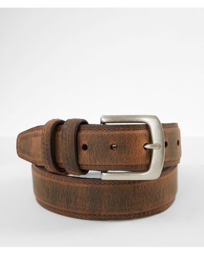 BKE Simon Leather Belt - Brown