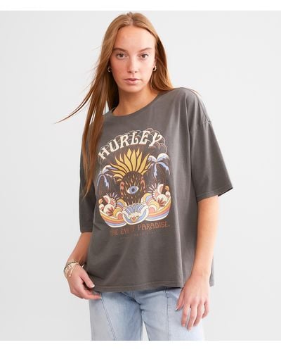 Hurley Eye Of Paradise Boyfriend T-shirt - Gray