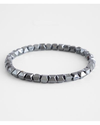 BKE Hematite Beaded Bracelet - Metallic