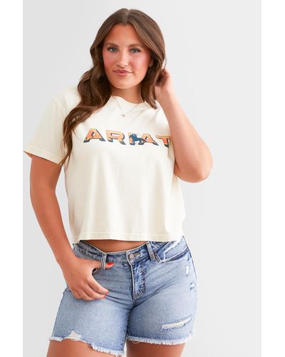 Ariat Landscape Cropped T-shirt - White