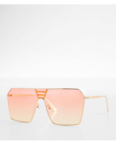 BKE Gradient Shield Sunglasses - Pink